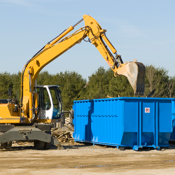 can i choose the location where the residential dumpster will be placed in Palmyra TN